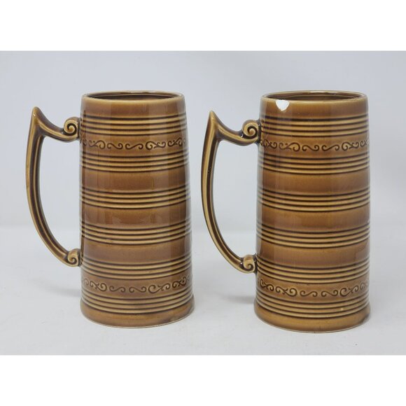 Vintage D Exclusive Made In Japan 3D Horse Head‎ Steins Set Of 2 - Picture 3 of 9